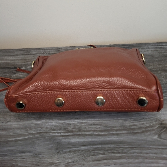 Rebecca Minkoff Mini Zip Rocker Leather Crossbody Bag - Picture 8 of 11